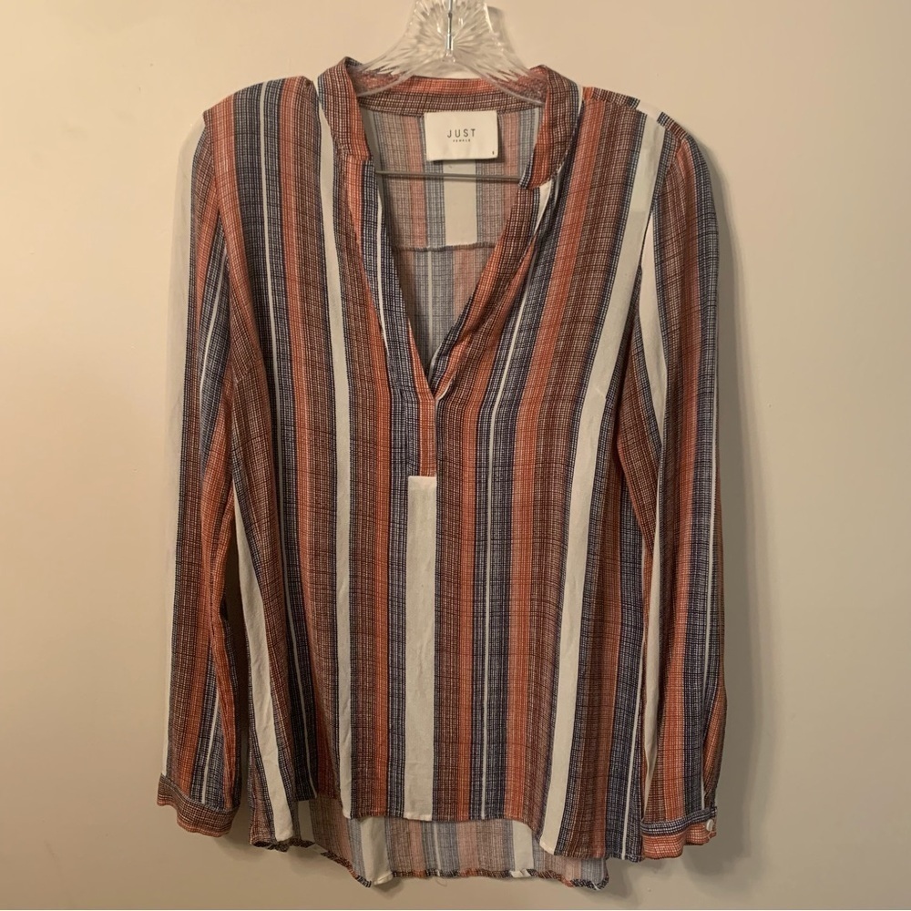 Just Female Stipy Shirt Viscose Long Sleeve S